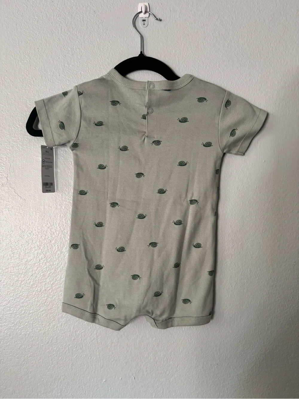 Carter's Baby Boy 18M Romper Bundle - Dino Spike & Snail Print, NWT/NWOT
